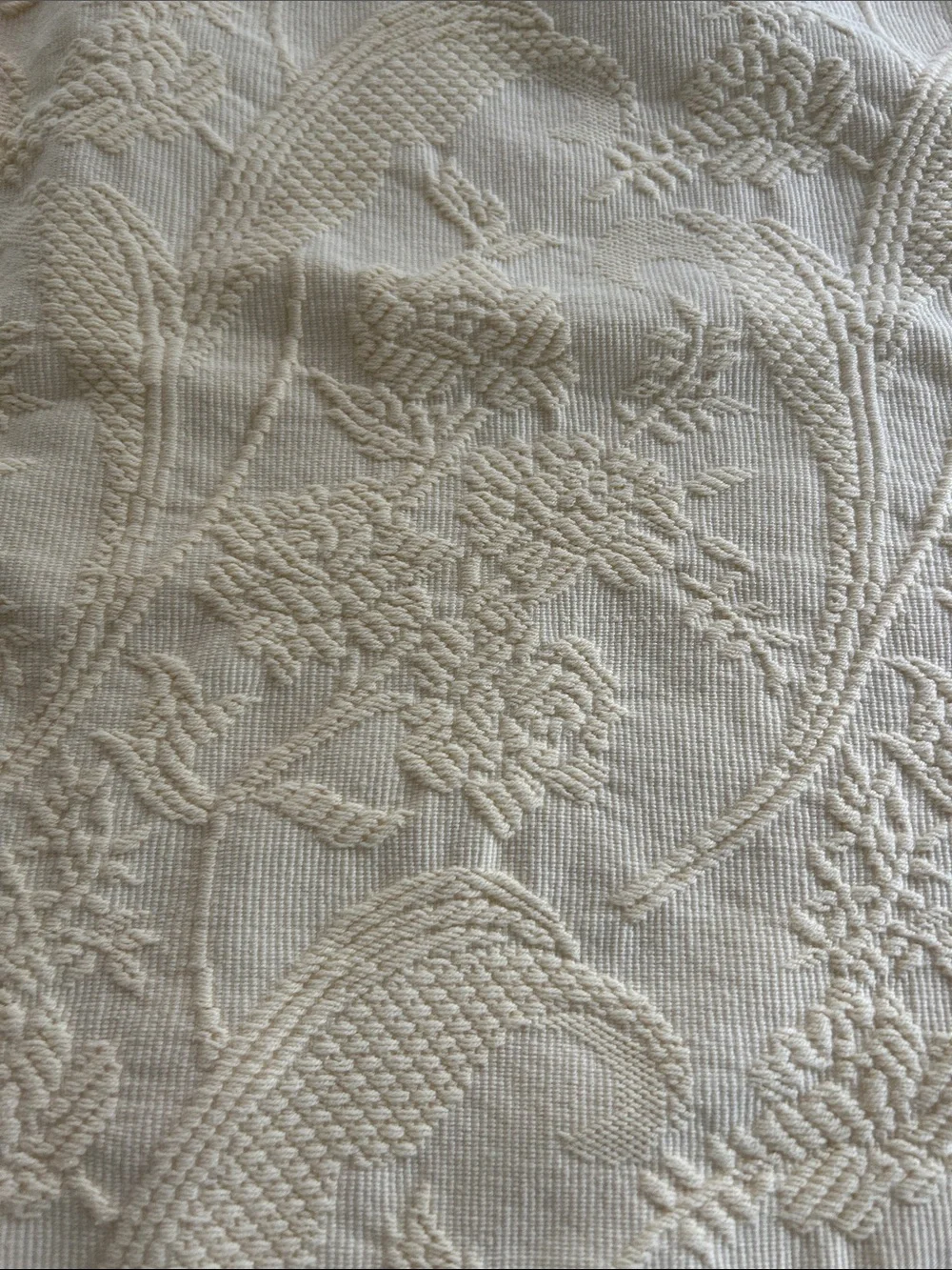 Oversize matelasse pillow sham cover cottagecore